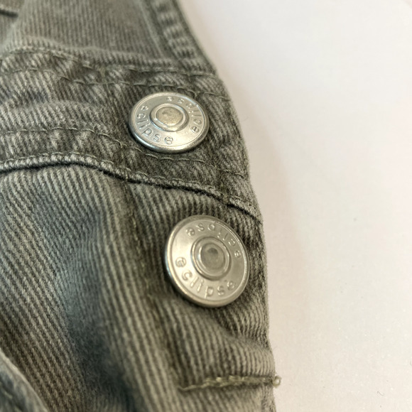 Vintage 90s Sport Gear Toddler Overalls 2-3T Unisex Carpenter Grunge Shortalls - Picture 3 of 5